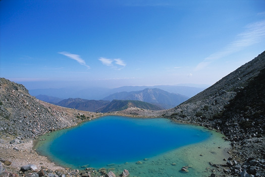 Midori-ga-ike Pond & far Kita Alps, R35-70)