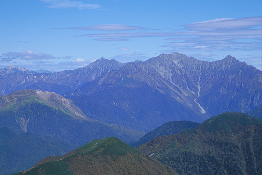 graceful Autumn-2. view to North Alps(at the summit of Mt. Daikoku-dake)